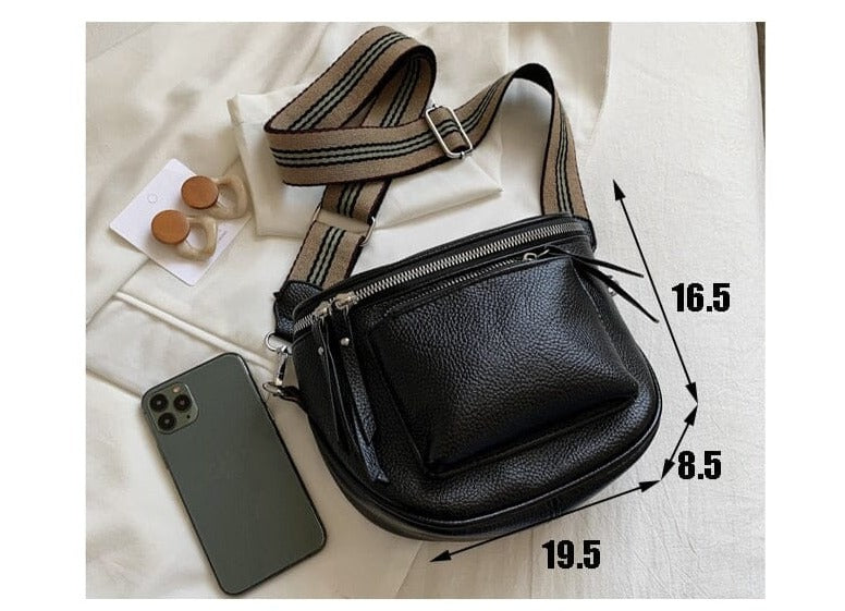 Bolsa Oxana de Couro Alça Transversal