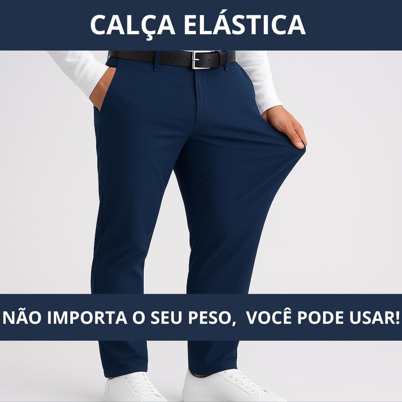 Kit 3 Calças Sociais + Brinde Cinto Social Couro