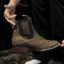 Kit Bota Snake em Couro Robusto e Resistente + BRINDES: Chapéu, Cinto e Faca