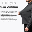 Kit 4 Camisas Ultra tec + 4 Calças Gentleman + Brinde Relogio de Couro