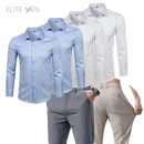 Kit 4 Camisas Ultra tec + 4 Calças Gentleman + Brinde Relogio de Couro