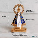 (OFERTA EXCLUSIVA) Imagem Nossa Senhora Aparecida - Dupla Face com Manto de Zircônia