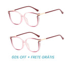 Óculos Multifocal Crystal Fashion - Se Adapta Ao Seu Grau (Compre 1 Leve 2 + Brinde Capinha Protetora)