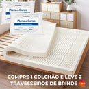 Colchão de Látex Ortopédico Confortável + 2 Travesseiros de Brinde