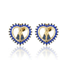 Par de Brincos Católicos - Folheado a Ouro com Zircônias