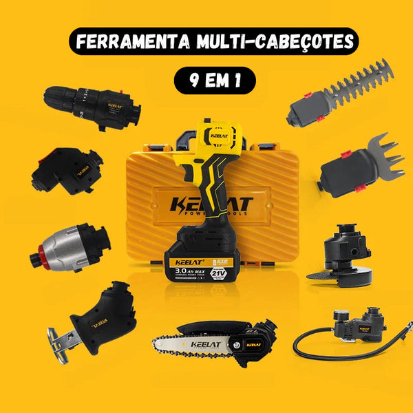 Ferramenta Multi-Cabeçote 9 em 1 (ÚLTIMAS UNIDADES)
