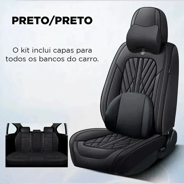 Kit Capas de Bancos Premium | Completo para Bancos Dianteiros e Traseiros [QUEIMA DE ESTOQUE 2025]