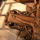 Crucifixo de Madeira Jesus Cristo - Cruz de Madeira Parede