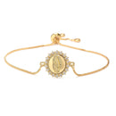 Bracelete Virgem Maria - Folheado a ouro