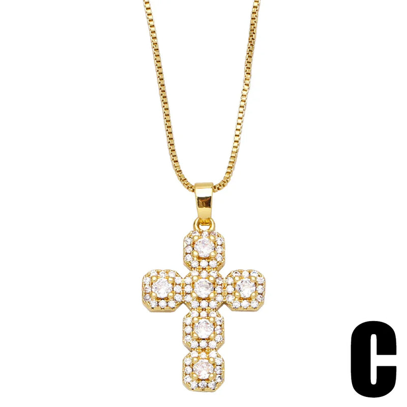 Colar Nossa Senhora Aparecida - Folheado a Ouro com Zircônias