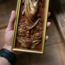 Cruz de Escultura em Madeira da Ascensão de Jesus