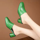 Mule Ortopédico de Couro Melina - Salto Bloco Confort