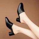 Mule Ortopédico de Couro Melina - Salto Bloco Confort