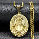 COLAR NOSSA SENHORA - FOLHEADO A OURO + FRETE GRATUITO