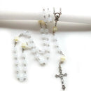 Terço Virgem Maria Branco Luminoso