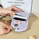 Carteira Feminina Compacta em Couro Modern Slim