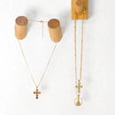 Colar Nossa Senhora Aparecida - Folheado a Ouro com Zircônias