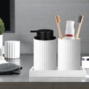 Kit Luxo para Banheiro com Dispenser de Espuma e Organizador Castiliani