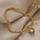 Bracelete Virgem Maria - Folheado a ouro