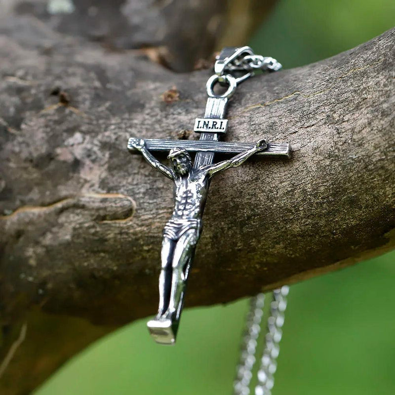 Colar Jesus Cristo Crucificado Prata