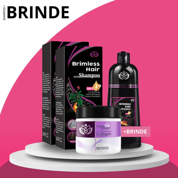 [PAGUE 1 LEVE 2] Shampoo Brimless Natural 3 em 1 (Dura até 6 meses!) + BRINDE EXCLUSIVO