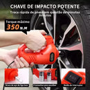 Kit Macaco Elétrico 4 em 1 (Macaco, Compressor de ar Chave de Impacto) 12V