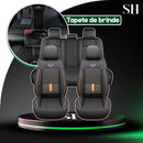 Capa para Banco de Carro Completa em Couro Legítimo Universal TopCar +BRINDE: Tapete Completo